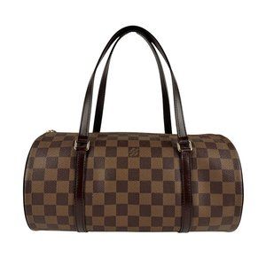 Louis Vuitton Damier Papillon 30 Shoulder Bag in Canvas and Ebene Leather, Wo...